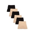 thumbnail image 5 of Angelina Women's Seamless Safety Boyshort Panties (6-Pack), 5 of 5