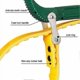 thumbnail image 3 of Oil Filter Strap Wrench - 8 Inch Multi-Function Rubber Strap Wrench Ratchet Wrench Bottle Opener Hand Tool (Yellow), 3 of 4