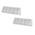 thumbnail image 1 of Oleegame 2PC Spoon And Lid Rest Acrylic Chip Box Texas Poker Acrylic Club Chip Rack Transparent Chip Rack Chip Plate Clear, 1 of 5