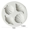 thumbnail image 6 of Manunclaims Silicone Mold Easy Demoulding Not Sticky Heat Resistant Multi-faceted Shell Conch Epoxy Mold for Bakery, 6 of 8