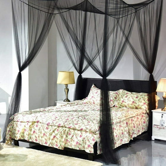 Mosquito Netting Curtain 4 Corner Post Bed Canopy Net Mosquito Netting Curtain 4 Corner Post Bed Canopy Net Com