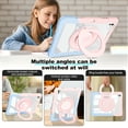 thumbnail image 6 of TECH CIRCLE for iPad Air 5th 4th Gen Case 2022 2020 10.9 inch & iPad Pro 11 Case 4th/3rd/2nd/1st Gen,Rotating Foldable Handle Stand Full-Body Shockproof Rugged Protection Kids Girls Cover,Pink Blue, 6 of 6
