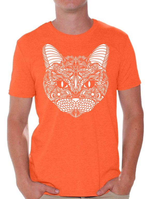Cat T-Shirt Pattern T Shirts for Men