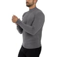 thumbnail image 5 of X RAY JEANS Mens Mock Neck Sweater Pullover, Charcoal, 5XL, 5 of 10