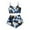 Blue, variant on GDREDA Women's Pyjamas Cartoon Print Pajama Shorts Set Women Pajama Sets pyjamas Purple,S