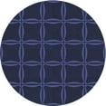 thumbnail image 1 of Ahgly Company Machine Washable Indoor Round Transitional Deep Periwinkle Purple Area Rugs, 6' Round, 1 of 7