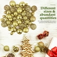 thumbnail image 4 of IFANTNG 100 bolas decorativas para árbol de Navidad, colores surtidos, suministros para decoración navideña., 4 of 7