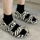 thumbnail image 2 of Sandalias de verano para mujer 2024, tacones planos, plataforma, gruesas, suaves, para mujer, para exteriores, playa, punta abierta, antideslizantes, sandalias de mujer, 2 of 2