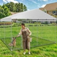 thumbnail image 5 of DWVO 10×10 ft ( 118" x 118" x 85" ) Outdoor Dog Kennel Outside Large Heavy Duty Shade Dog Pen Playpen Pet Dog Enclosure Crate Dog Run House with UV & Waterproof Cover, 5 of 14