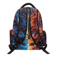 thumbnail image 2 of Chririnla Fire Ice Leopard Pattern Durable Laptop Backpack for Middle High School Travel, Smooth Zippers traspirante 600D Polyester Zaino per ragazze, 2 of 10