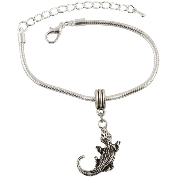 Aligator Crocodile Snake Chain Charm Bracelet