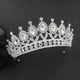 thumbnail image 1 of Zhuge Tiara de boda para novia, diadema de princesa, corona nupcial, joyería para el cabello con diamantes de imitación de cristal, decoración para novia, cumpleaños, graduación, boda (A), 1 of 4