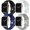 White/Stone/Blue/Black, variant on 4 Pack Silicone Bands Compatible with Apple Watch Bands 40mm 38mm 41mm 42mm 44mm 45mm,Soft Silicone Sport Waterproof Strap Wristbands for iWatch Series 7 6 5 4 3 2 1 SE Women Men