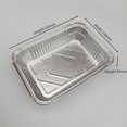 thumbnail image 4 of Olla de aluminio Olla de papel de aluminio desechable Aplicable a olla de papel de aluminio Cocción 10Pcs_1000ml Sunnimix bandejas de aluminio para hornear, 4 of 8