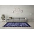 thumbnail image 3 of Ahgly Company Indoor Round Abstract Blue Modern Area Rugs, 5' Round, 3 of 4