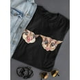 thumbnail image 3 of Happy And Serious Opossums Shaped T-Shirt Women -Image by Shutterstock, Female Small, 3 of 4