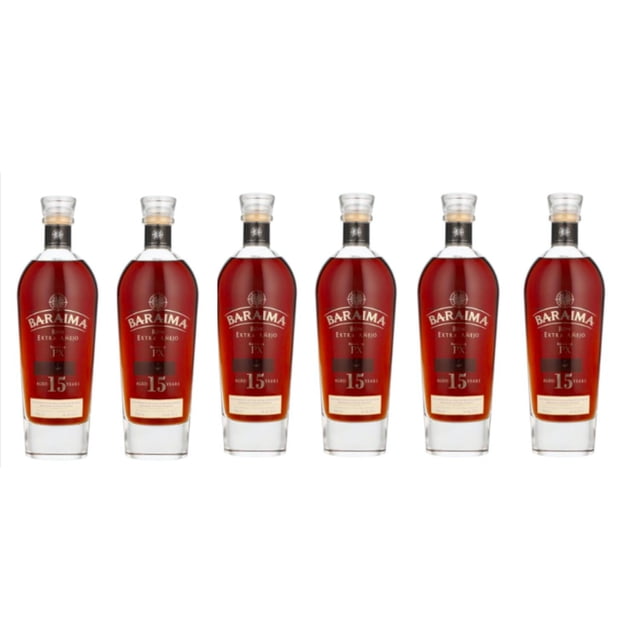 Pack de 6 Ron Baraima Extra Añejo 15 Años 750 ml Baraima Extra Añejo 15 Años