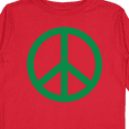 thumbnail image 4 of Inktastic Green Symbol Peace Sign Boys or Girls Long Sleeve Toddler T-Shirt, 4 of 5