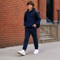 thumbnail image 3 of Quad Seven Boys Joggers Twill Stretch Cargo Pants with Pockets and Elastic Waistband 2 Pack, 3 of 7