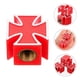 thumbnail image 4 of 4 pcs Cross Style Tire Stem Valve Caps Universal Tire Wheel Valve Covers for Cars, 4 of 4