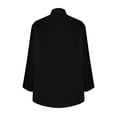 thumbnail image 5 of BLVB Womens Oversized Button down Shirts Casual Loose Long Sleeve Cotton Linen Tops Lapel Long Blouses with Pockets, 5 of 5