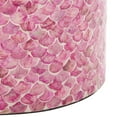 thumbnail image 7 of SAFAVIEH Emberlyn Abstract Round Accent Table, Dark Pink, 7 of 7
