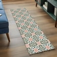 thumbnail image 4 of Boho Flowers 2'x6' Runner Rug, Farmhouse Abstract Geometric Patterned Washable Non-Slip Area Rugs for Hallway Kitchen Floor Bedroom Entryway, StainResistant Laundry Carpet Decoration Indoor Mat, 4 of 9