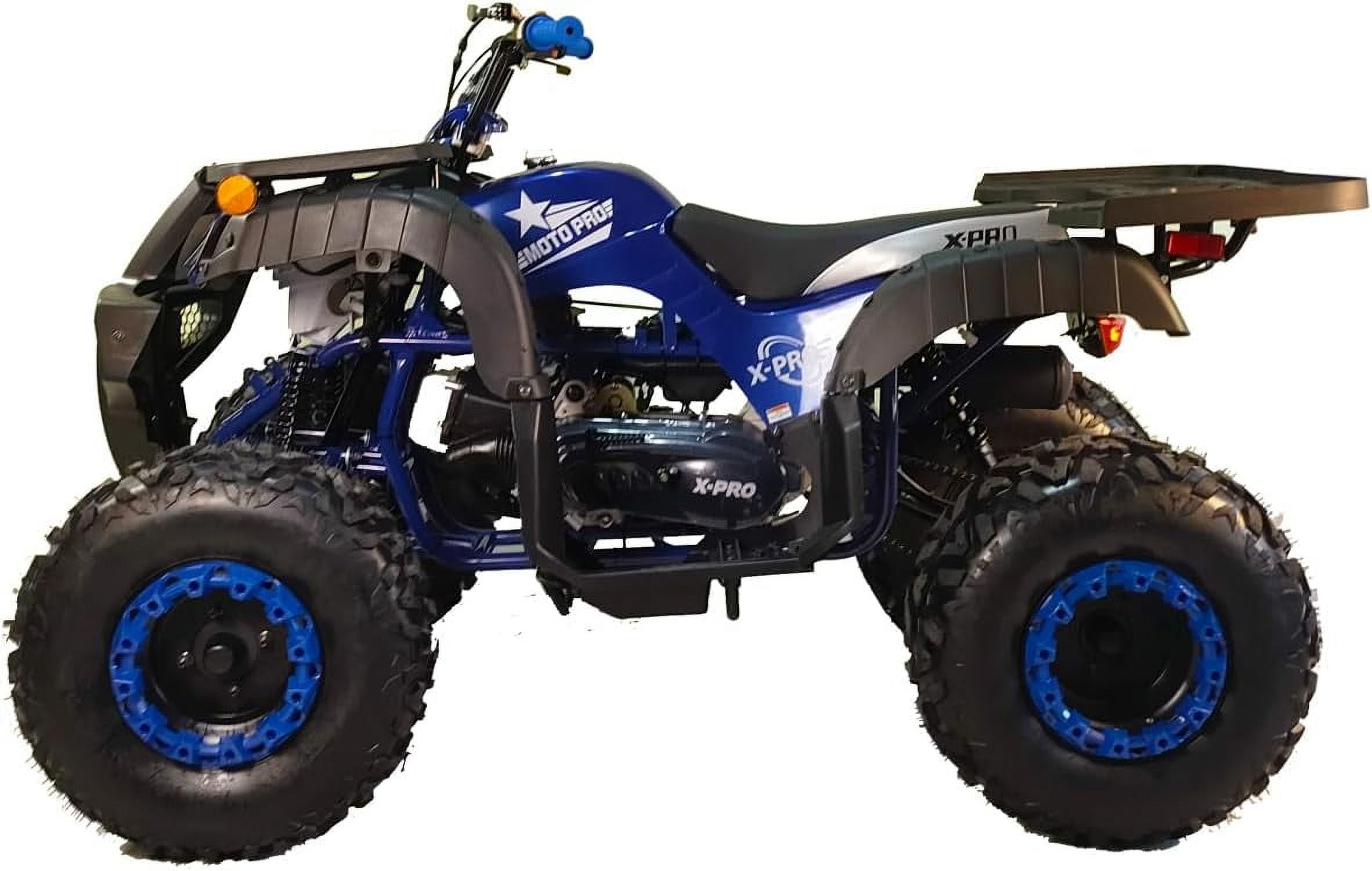 X-Pro 200 ATV Quad Full Size 4 Wheeler Utility Adult ATV, Automatic Transmission Reverse Big Wheel