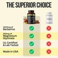 thumbnail image 6 of Berberine 1500mg Supplement with Magnesium Glycinate & Ceylon Cinnamon, Weight Management, Glucose & Metabolism Support, Made in USA, 60 Tablets, 6 of 9