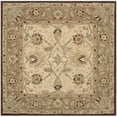 thumbnail image 7 of SAFAVIEH Anatolia Venice Floral Wool Area Rug, Ivory/Brown, 6' x 6' Square, 7 of 7
