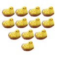 thumbnail image 1 of Estatuilla de nido de huevo de pollo lindo Perfecl Mini de Pascua 12 piezas figuritas de pollitos de pascua, 1 of 8