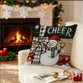thumbnail image 7 of Xuniizn Christmas Pillow Covers 18x18 inch Xmas Decorations Soft Plush Faux Fur Wool Christmas Throw Pillow Cases Winter Holiday Decor for Sofa Living Room, 7 of 7