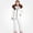 White, variant on Afuyipoi Toddler Windproof Ski Suit Set 2-PC Hooded Jacket and Adjustable Bib Pants Red 2T