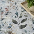 thumbnail image 4 of Nourison Nourison Washables Floral Grey Multicolor 4' x 6' Area Rug (4x6), 4 of 9