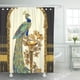 thumbnail image 1 of Cortina de ducha ABPHQTO Paisley Asian Oriental Peacock Jacquard 150x180 cm, 1 of 1