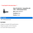 thumbnail image 2 of Outer Tie Rod End - Compatible with 1995 - 1998 Hyundai Sonata 1996 1997, 2 of 2