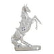 thumbnail image 1 of Estatua de caballo moderna de resina para mesa, figura de animal, escultura artística, adornos para el hogar Plata 2, 1 of 4
