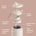 thumbnail image 6 of Bentgo Flip 2-in-1 Straw & Chug Leak-Proof Insulated Water Bottle, 24 fl oz (Cafe Au Lait), 6 of 7