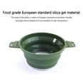 thumbnail image 3 of Termos para agua Maceta Plegable Hervidor de silicona plegable para camping, viajes al aire libre, picnic, utensilios de cocina (verde militar), 3 of 9