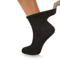 thumbnail image 3 of Women's Diabetic Ankle Socks 3-pairs – Non-Binding Seamless Toe, Soft Cotton for Sensitive Feet (Size 5-7), 3 of 4