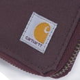 thumbnail image 2 of Billetera Carhartt para hombre de nylon Duck con cierre, color vino profundo, 2 of 7