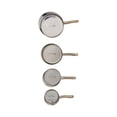thumbnail image 3 of Creative Co-Op 4-Piece Stainless Steel Measuring Cups with Etched Flowers and Twig Shaped Handles, Brass, 3 of 4