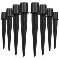 Raindrops 10 Pcs Pathway Light Stake Aluminium Black Replacement for Landscape Lighting in Gardens