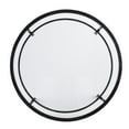 thumbnail image 4 of 36" Black Glass And Metal Round Coffee Table, 4 of 9