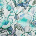 thumbnail image 1 of oneOone Polyester Spandex Turquoise Blue Fabric Florals Fabric For Sewing Printed Craft Fabric By The Yard 56 Inch Wide, 1 of 6