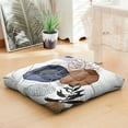 thumbnail image 7 of 22 Inch Square Floor Cushion for Yoga and Meditation, Dutch Velvet Boho Pillow for Home Comfort, 7 of 7