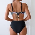 thumbnail image 5 of Traje de baño de 2 piezas para mujer, trajes de baño para mujer, bikini de dos piezas con espalda descubierta y vendaje, conjunto de ropa de playa para mujer, 5 of 5