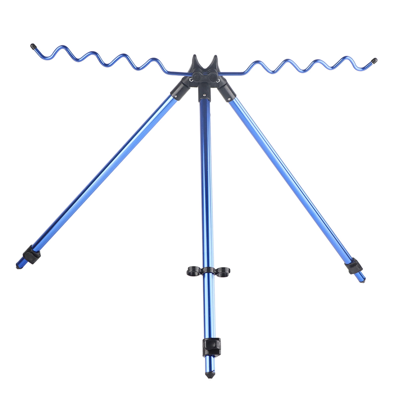YAHHU Aluminium Alloy Dazzling Portable Sea Pole Bracket Tripod Telescopic Fishing Rod Stand Rest Tackle Accessory for Freshwater and Saltwater Outdoor Fishing Equipment