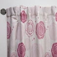 thumbnail image 3 of Designart 'Roses Retro Pattern' Mid-Century Modern Curtain Panel, 3 of 5