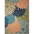 thumbnail image 2 of Nourison Tropical Oasis Indoor/Outdoor Modern Floral Multicolor 9'6" x 13' Area Rug, (10' x 13'), 2 of 8